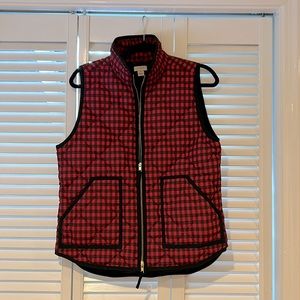 J Crew Buffalo Plaid vest size M